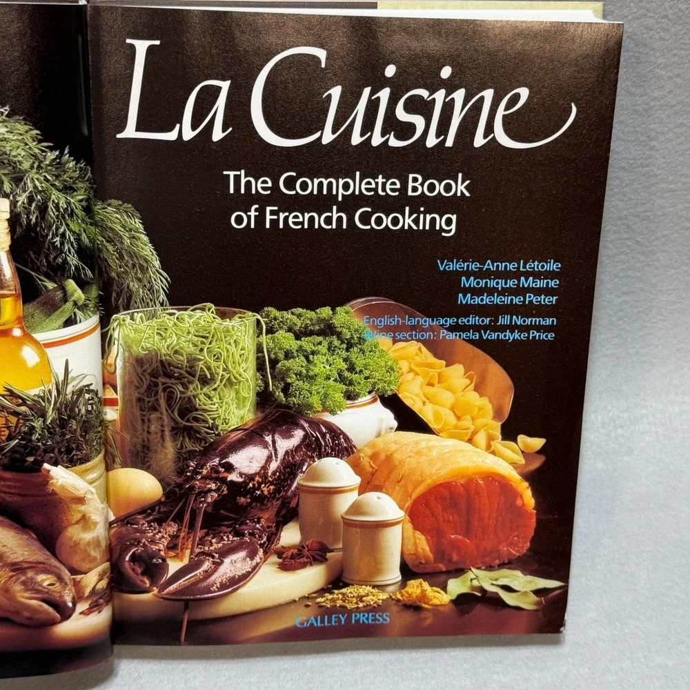 Vintage 1985 La Cuisine The Complete Book Of French Cooking HC DJ France Region